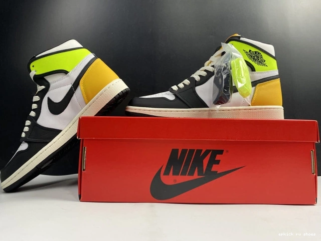 Cheap 'VOLT GOLD' 555088-118 RETRO 1 AIR JORDAN OG HIGH 0714